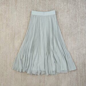 Aritzia Wilfred Twirl Pleated Pull On Midi Skirt S
